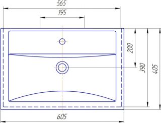 Мебельная раковина Kirovit Фостер 60 см белый